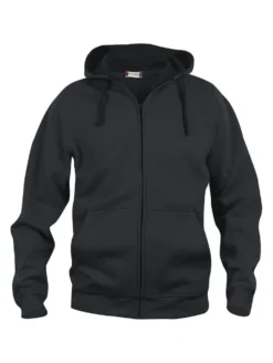 Clique Basic Hoody Fullzip Herr Svart