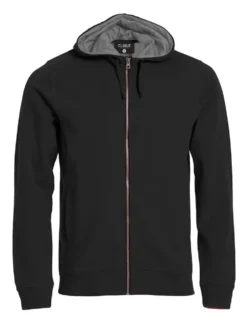 Clique Classic Hoody Fullzip Herr Svart