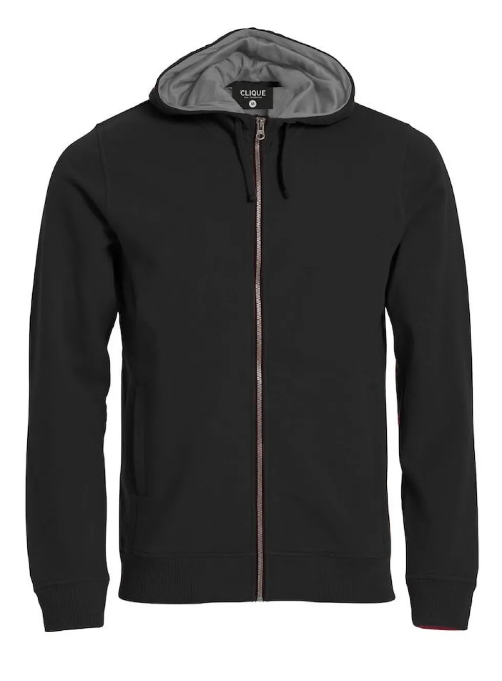 Clique Classic Hoody Fullzip Herr Svart