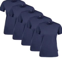 Clique T-shirt Dam 5-pack Marinblå