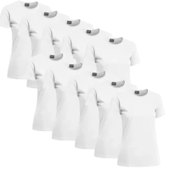 Clique T-shirt Dam 10-pack Vit