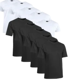 Clique T-shirt Herr 10-pack Vit/Svart
