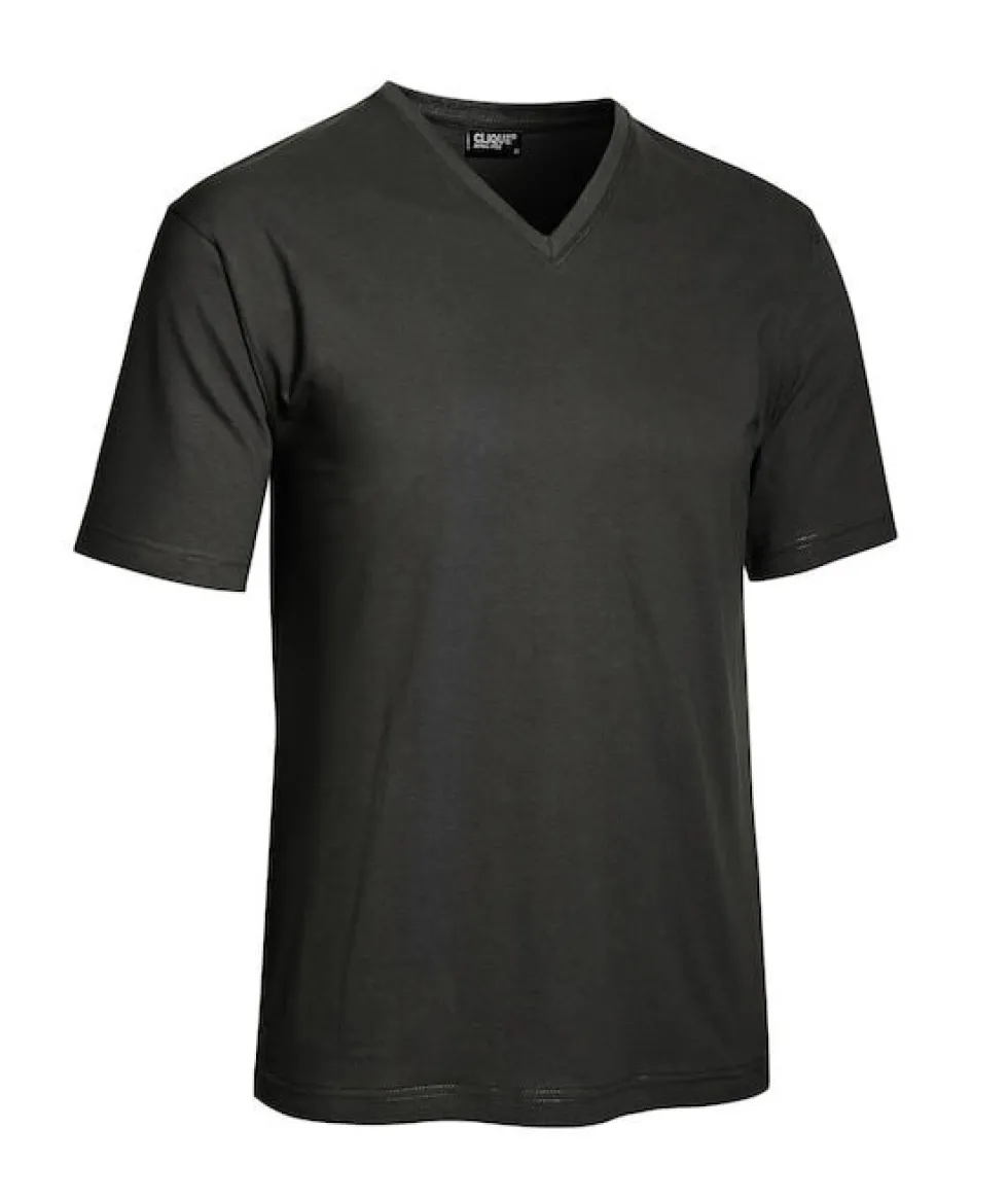 Clique T-Shirt V-Ringad Herr Svart