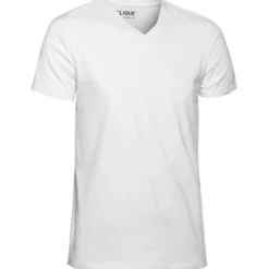 Clique T-Shirt V-Ringad Herr Vit