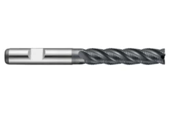 Dormer Pinnfräs C492 HSS-E-PM, spåndelande 4 skär, metrisk, lång