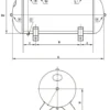 Drift-Air Tryckluftstank horisontal 500 l/11 bar