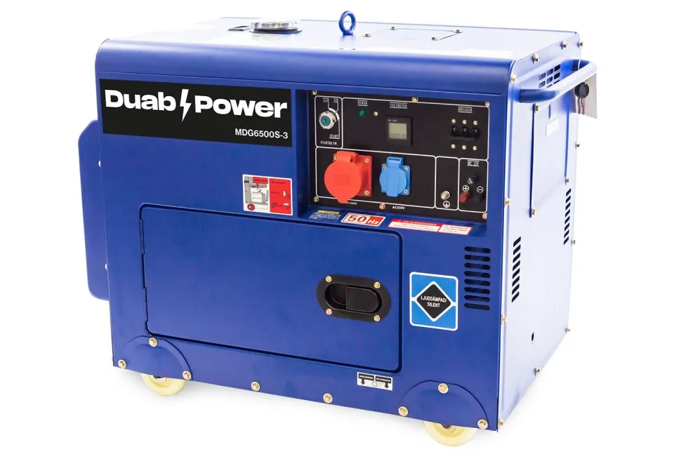 Duab-Power Elverk MDG6500S-3 3-fas diesel tystgående