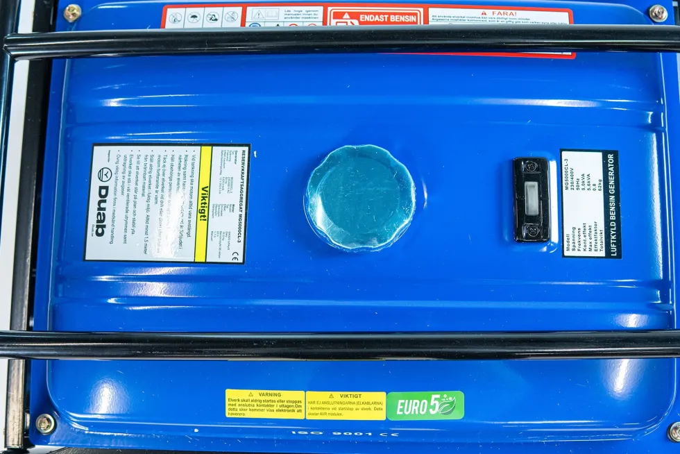 Duab-Power Elverk MG5000CL-3 1-fas/3-fas bensin