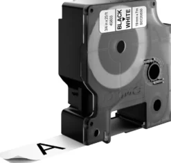 Dymo Märkband Nr. 45803, Svart/Vitt, 19mmx7m
