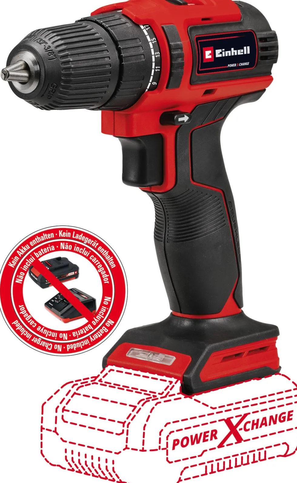 Einhell TE-CD 18/40 Li BL - Solo Sladdlös borrmaskin