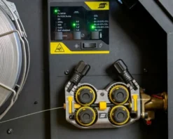Esab Migsvets Rustler EM 350Cw PRO Synergisk Pulse - Strömkälla + verktygslåda + brännare