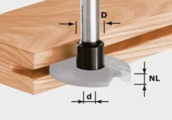 Festool Frässpindel 14x6x8mm 1,5-5