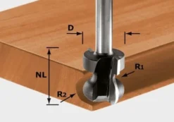 Festool Grepplistfräs HW 22x16x8mm R2,5+6mm