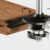 Festool Kontraprofilfräs fjäder HW 43x21x8mm A/KL