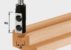 Festool Notfräs med vändskär HW 8mm