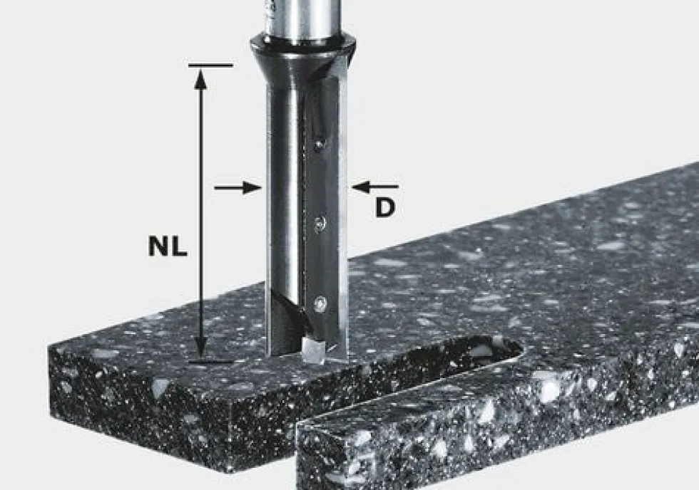 Festool Notfräs med vändskär HW 14x45x12mm WM