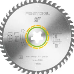 Festool Sågklinga HW 190x2,4mm FF W48 8° Wood Fine Cut