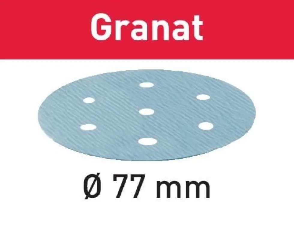 Festool Sliprondell Granat 77mm StickFix P 50-pack