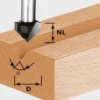 Festool V-notfräs HW 14x7x8mm 90°