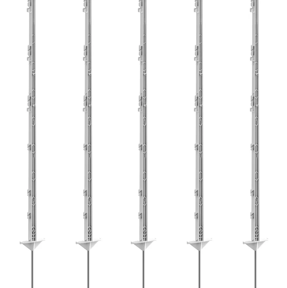 Foga Plaststolpe 125 cm vit 5-pack
