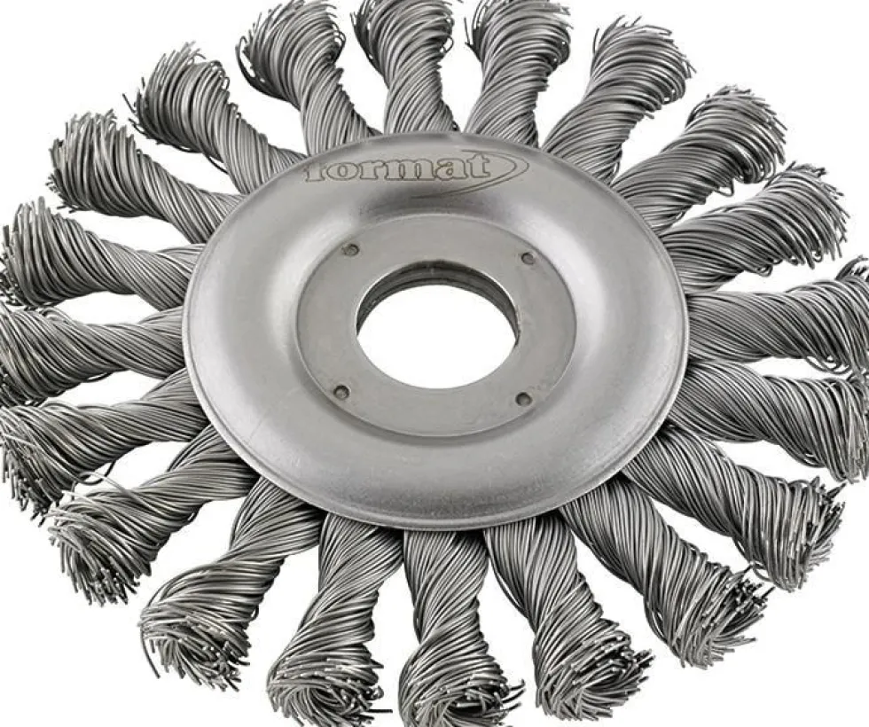 Format Cirkulärborste 22,23mm 0,50mm, tvinnad, rostfritt stål