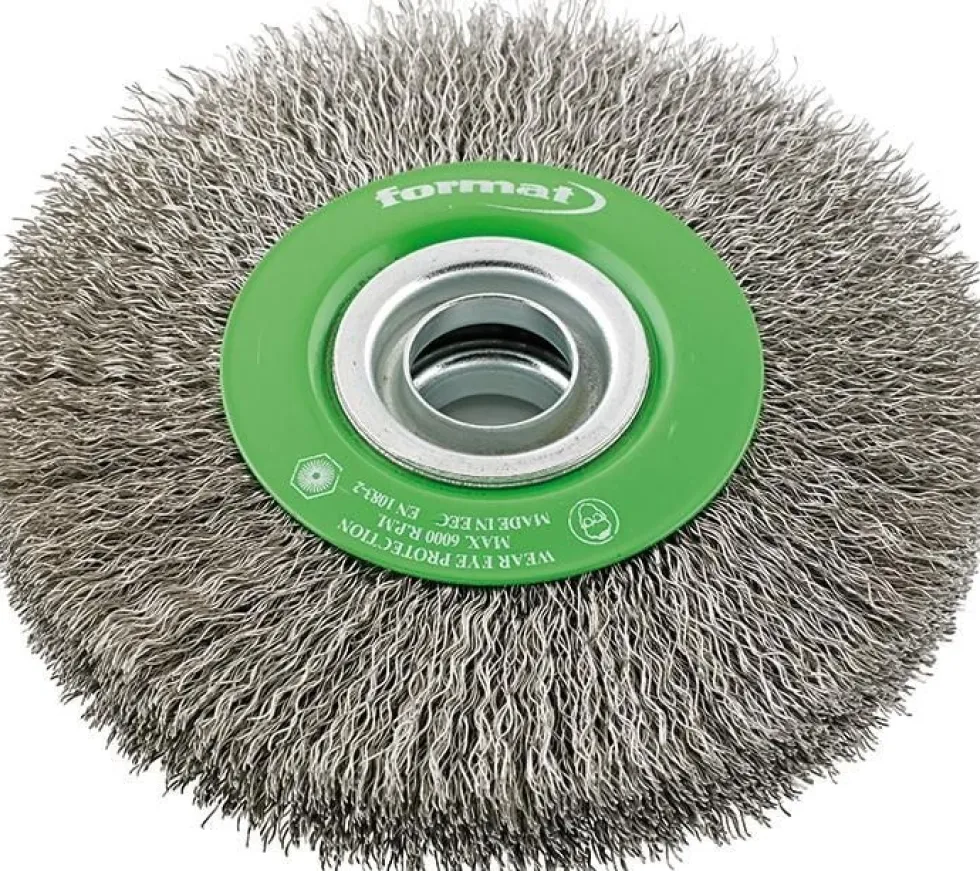 Format Cirkulärborste 0,30mm, vågig, rostfritt stål
