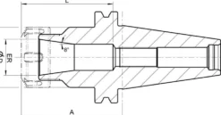 Format Spännhylschuck DIN 69871AD GT SK40
