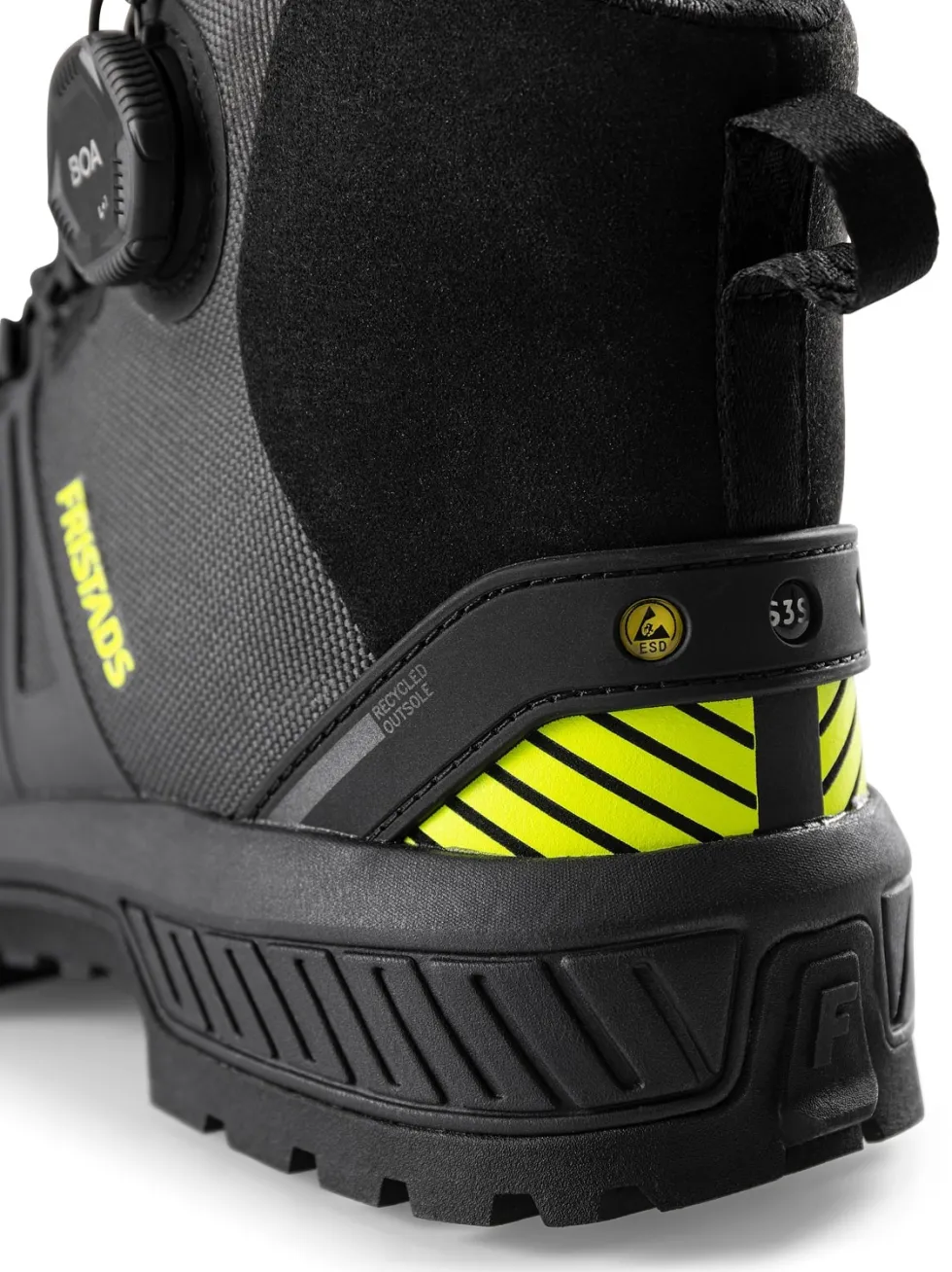 Fristads Comfortstep Skyddskänga S3S Antracitgrå/Neongul