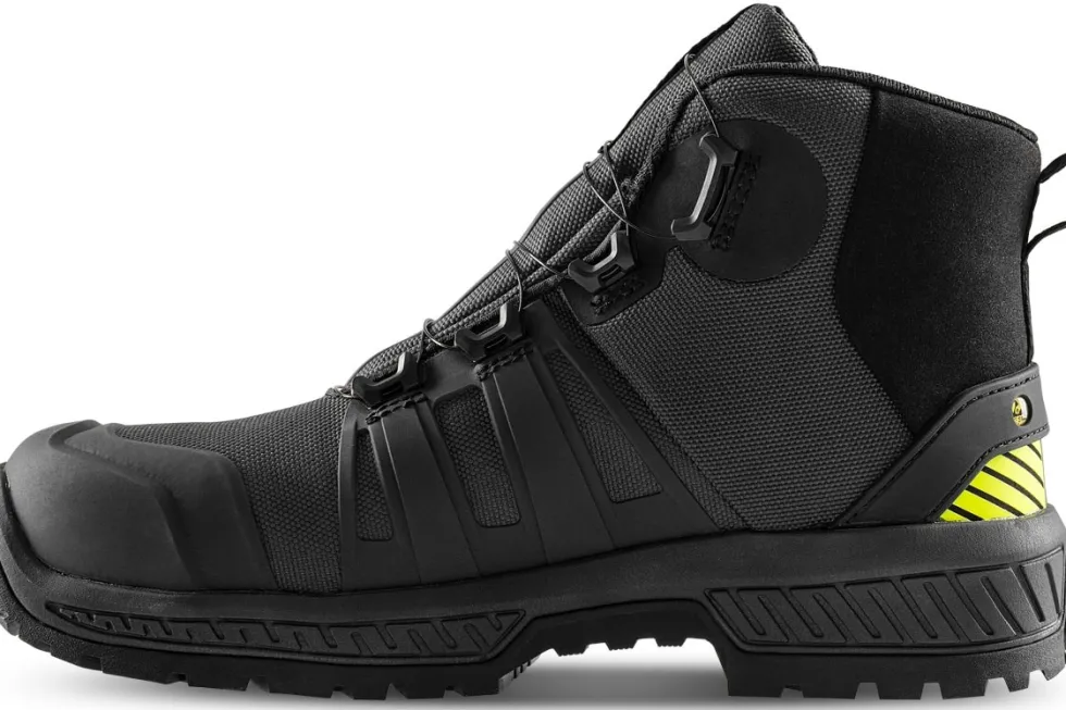 Fristads Comfortstep Skyddskänga S3S Antracitgrå/Neongul