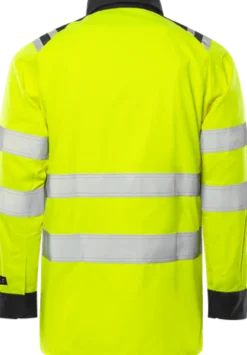 Fristads Skjorta Flam Kl 3 7050 ATS Varselgul/Marinblå 4XL