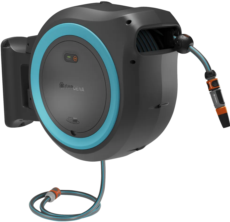 Gardena PowerRoll XL 35m Turkos Batteridriven Väggslangbox