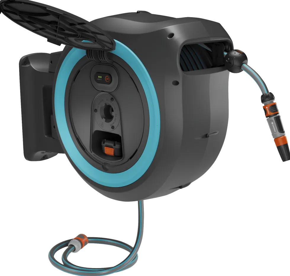 Gardena PowerRoll XL 35m Turkos Batteridriven Väggslangbox
