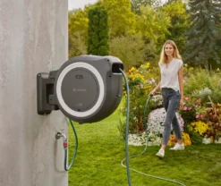 Gardena PowerRoll XL 35m Vit Batteridriven Väggslangbox