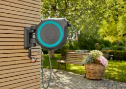 Gardena RollUp M/L Väggslangbox 25m Turkos