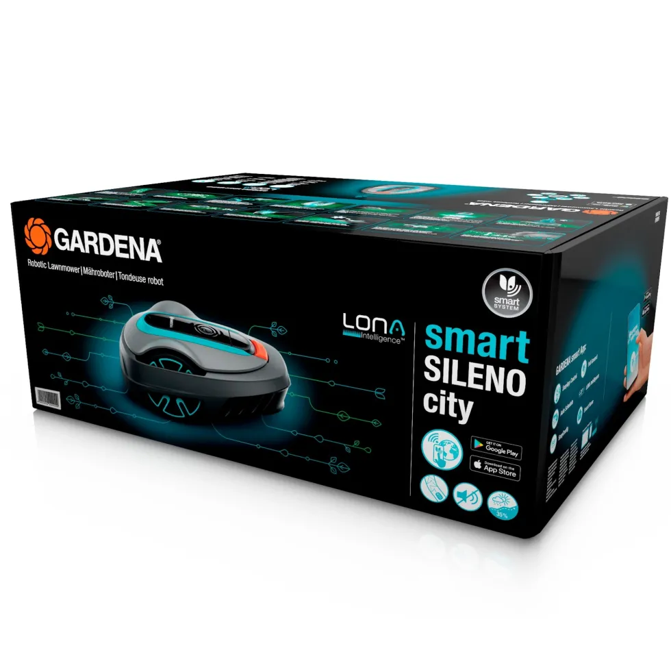 Gardena Smart SILENO City 600 Lona Robotgräsklippare