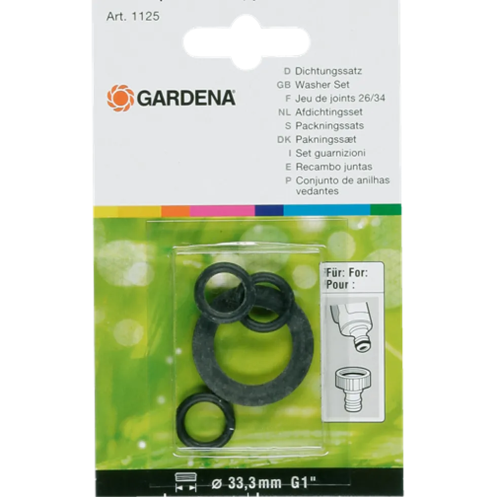 Gardena 3 st O-ring och 1 st 1/2'' flat