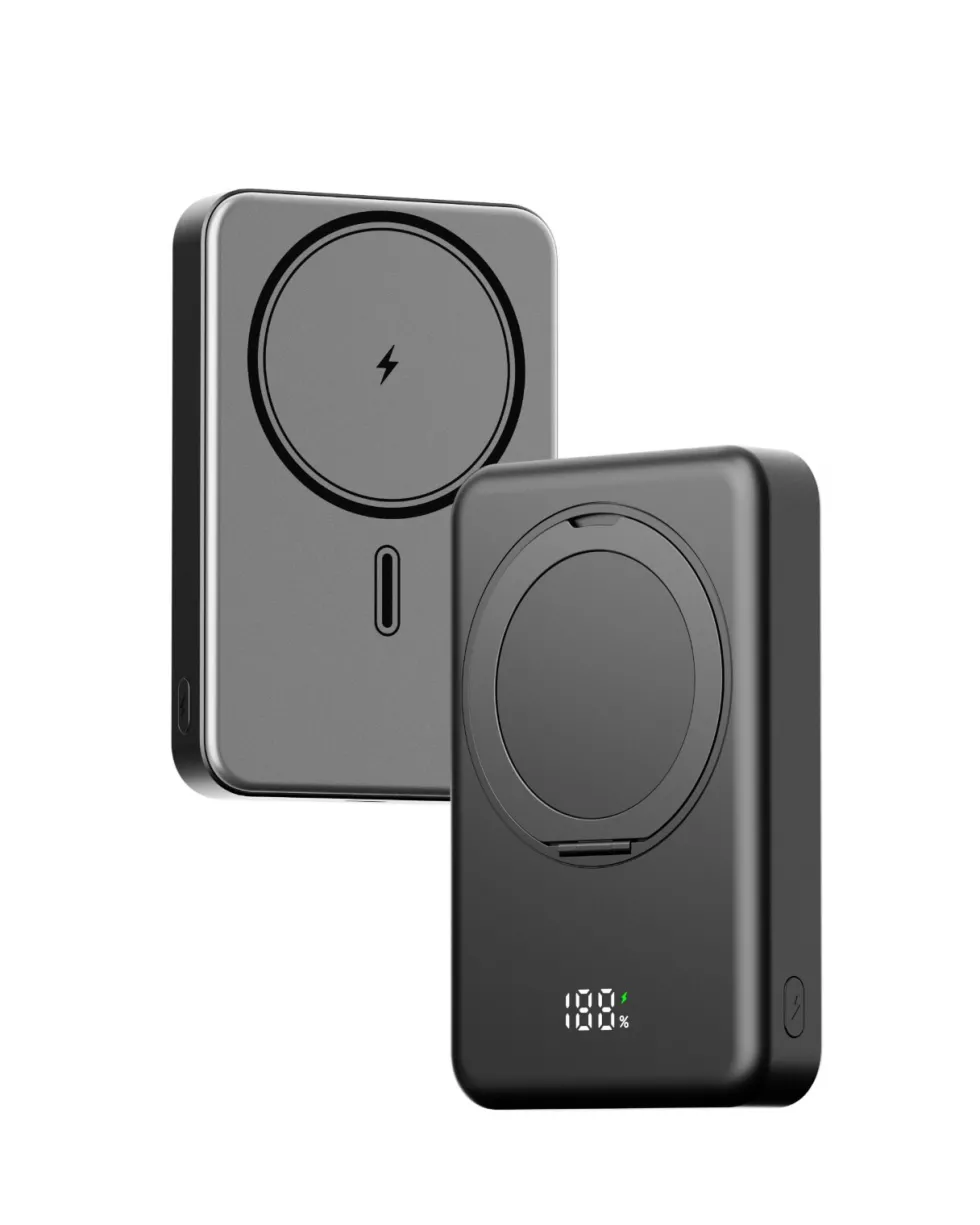 Genzo Powerbank P10i - Magnetisk, 3-i-1, 10000mAh