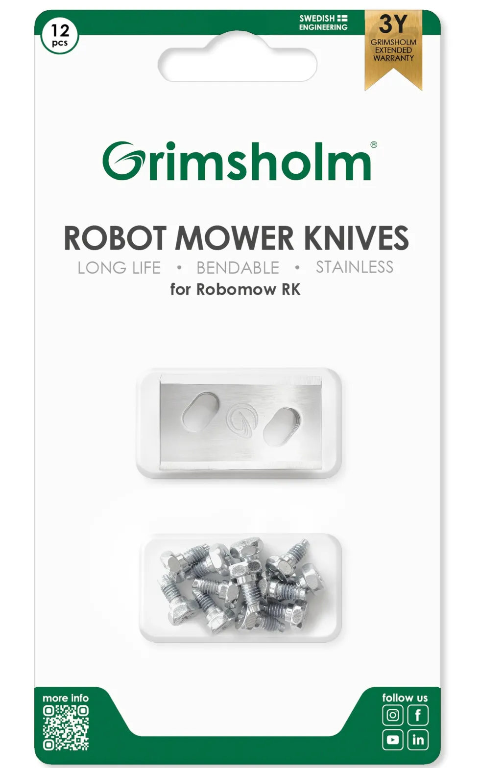 Grimsholm Knivar för Robomow RK