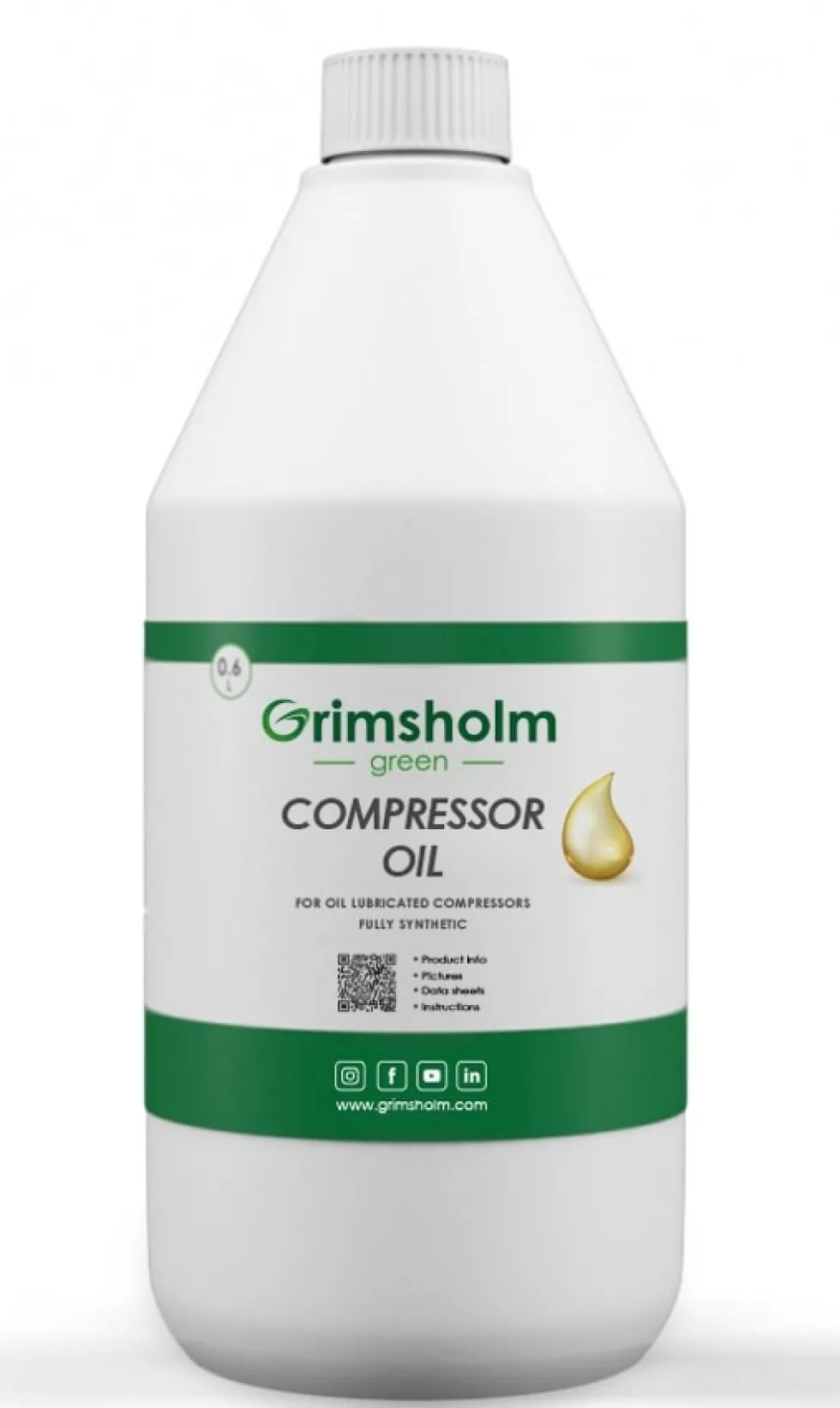Grimsholm Kompressorolja, 0,6 L