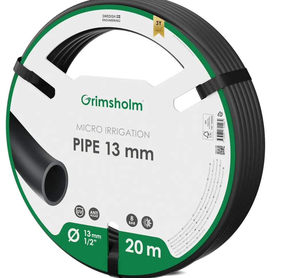 Grimsholm Mikrobevattnings-rör 13 mm