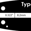 Grimsholm 10" 1/4" 1.1mm Premium Cut Motorsågssvärd