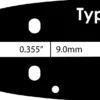 Grimsholm 18" 3/8" 1.5mm Premium Cut Motorsågssvärd