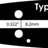 Grimsholm 15" .325" 1.3mm Premium Cut Motorsågssvärd