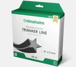Grimsholm Trimmertråd Stjärna Svart 3,3mm 50m