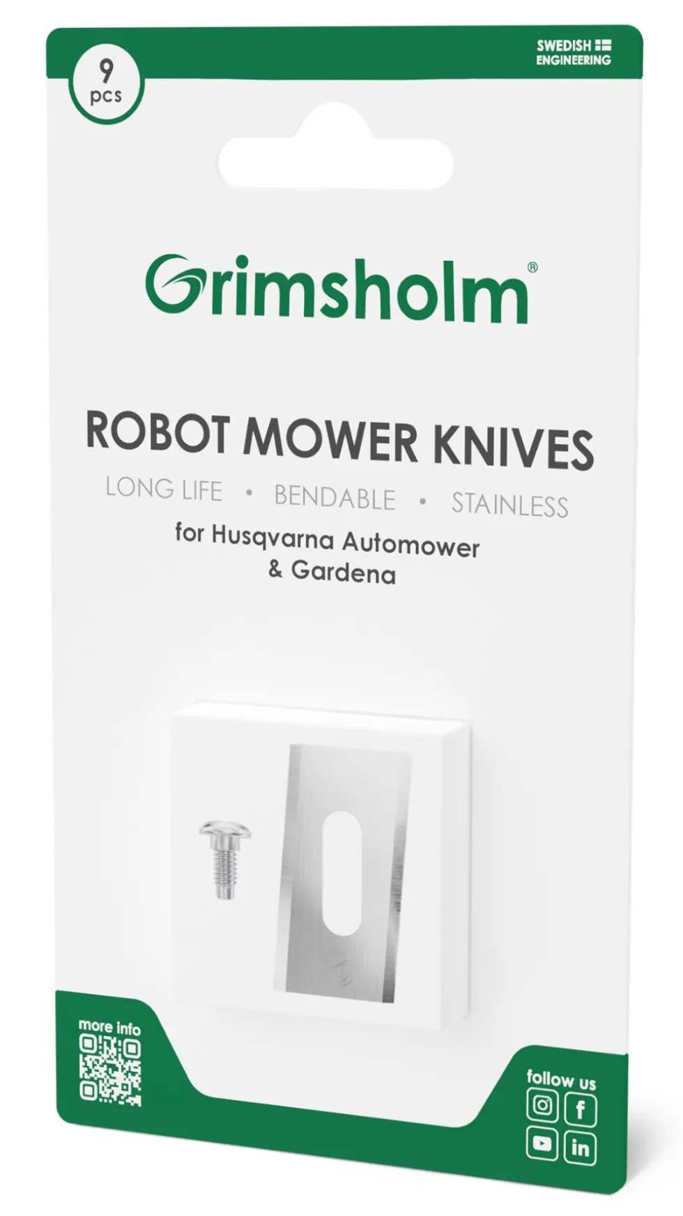 Grimsholm Turn-around Knivar Robotgräsklippare