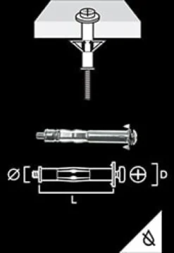 Gunnebo Fastening Mollyplugg/Metallexpander M5-52 50 pack