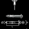 Gunnebo Fastening Mollyplugg/Metallexpander M5-65 50 pack