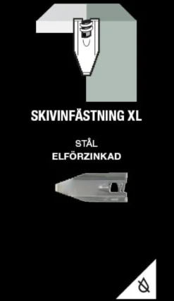 Gunnebo Fastening Skivinfästning XL Elförzinkad 5-pack