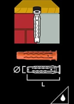 Gunnebo Fastening Universalplugg MQ 5-25 10 pack