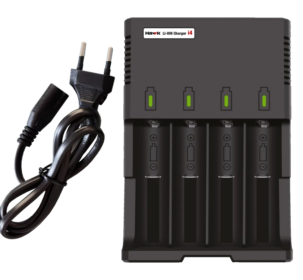 Hawk Batteriladdare i4 för 18650 litium batterier
